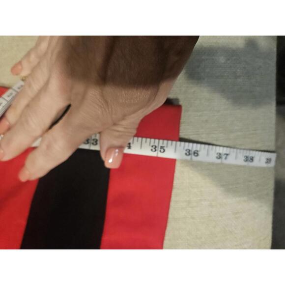 Calvin Klein Red Dress with Black Stripes - Picture 5 of 6